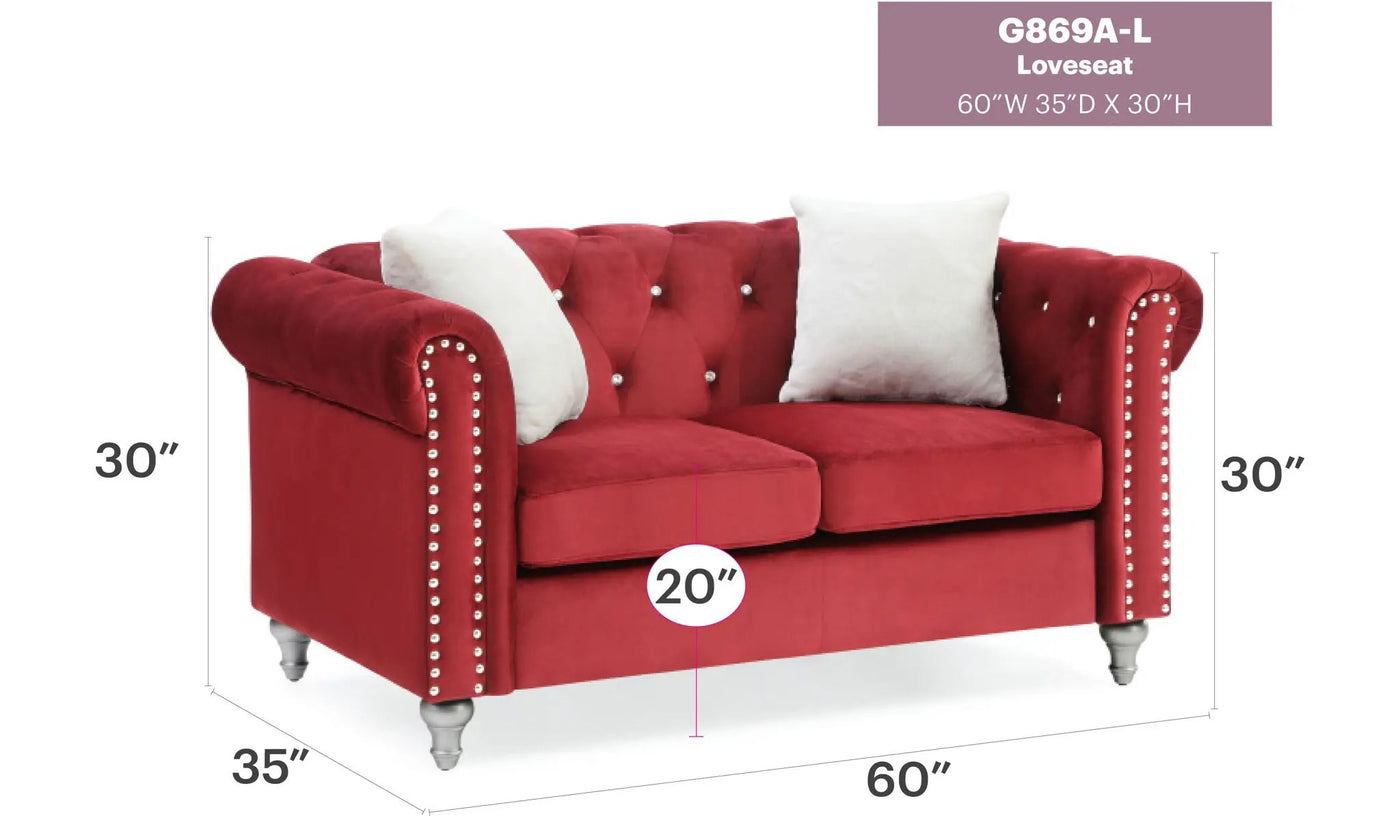 Stylish Contemporary Loveseat by HouseOfZazla