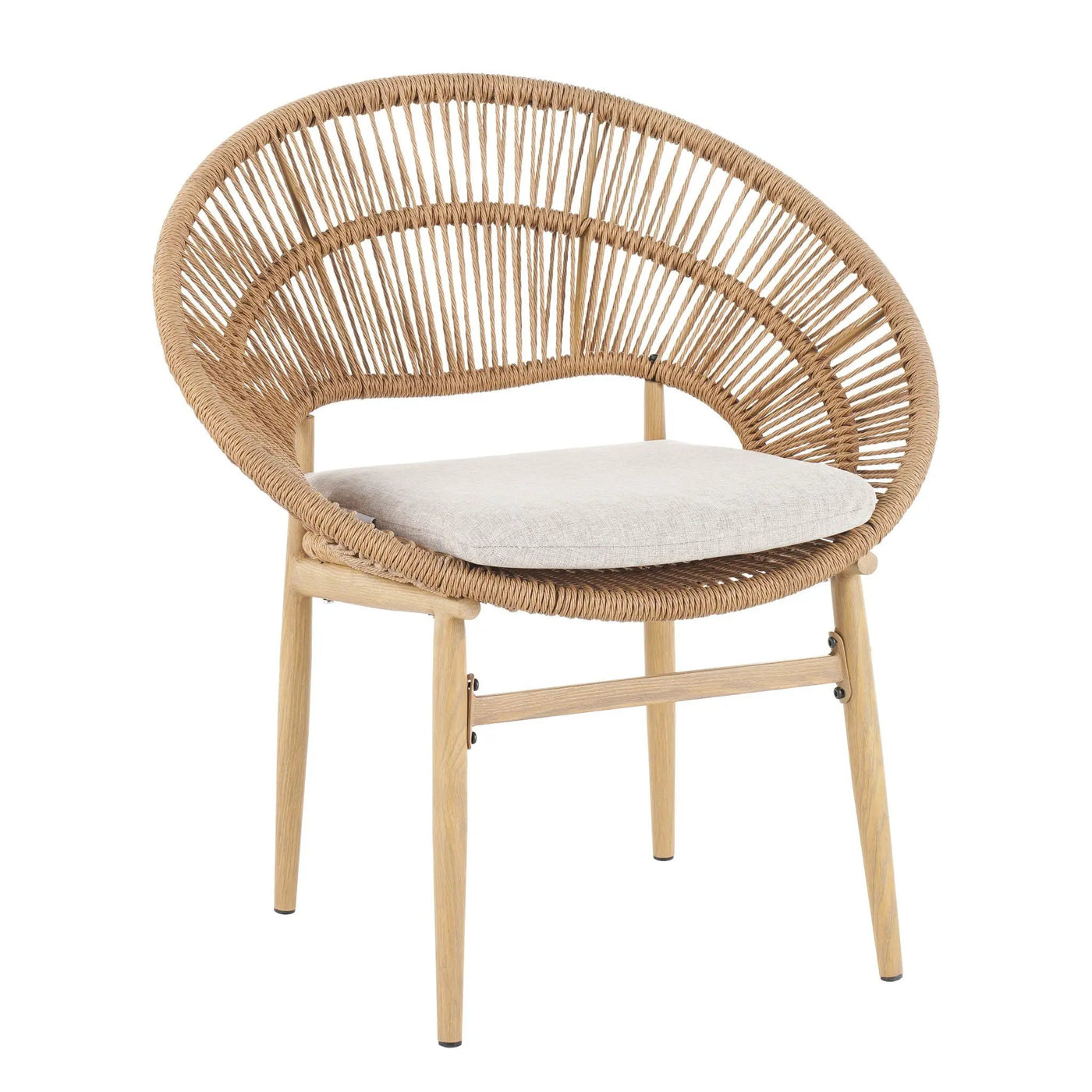 Cyril - Outdoor Papasan Style Dining Chair (Set of 2) by HouseOfZazla