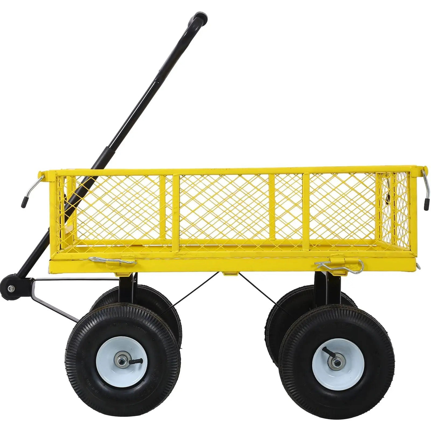 Heavy Duty Steel Garden Cart With Mesh Sides by HouseOfZazla