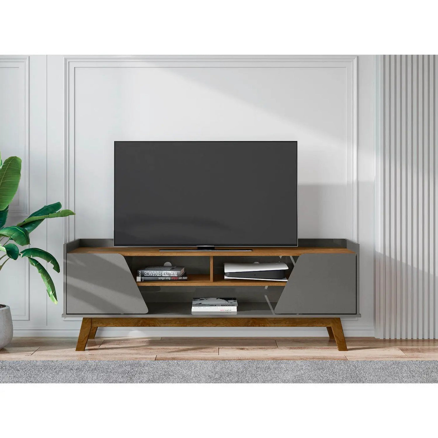 Marcus - TV Stand With 5 Shelves by HouseOfZazla