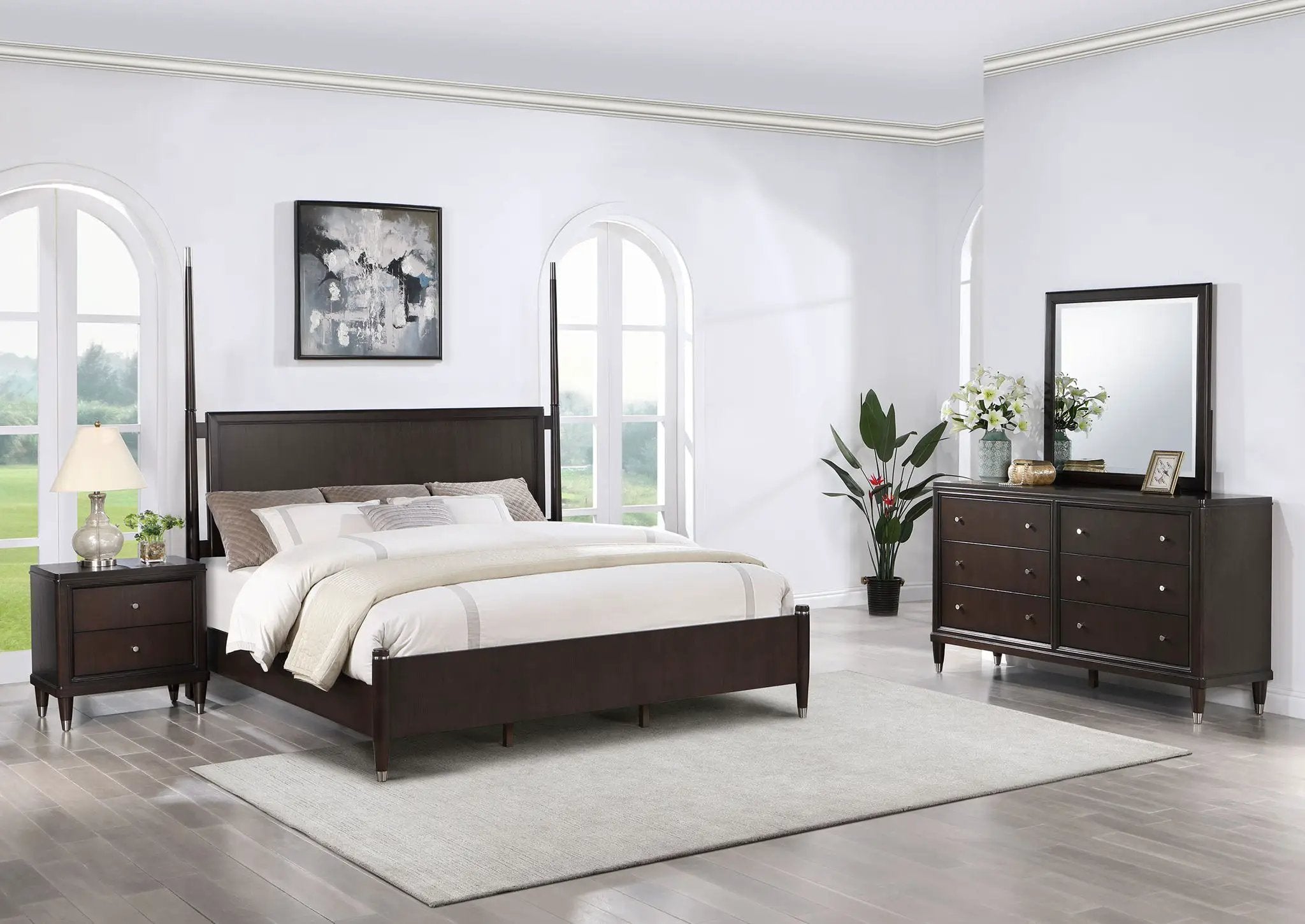 Emberlyn 4-piece Queen Bedroom Set Brown by Unique Piece Furniture