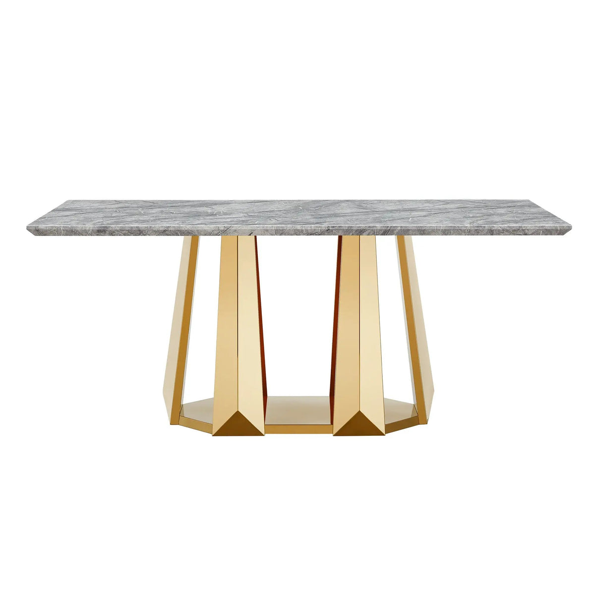 Marble Dining Table for 6 People by HouseOfZazla
