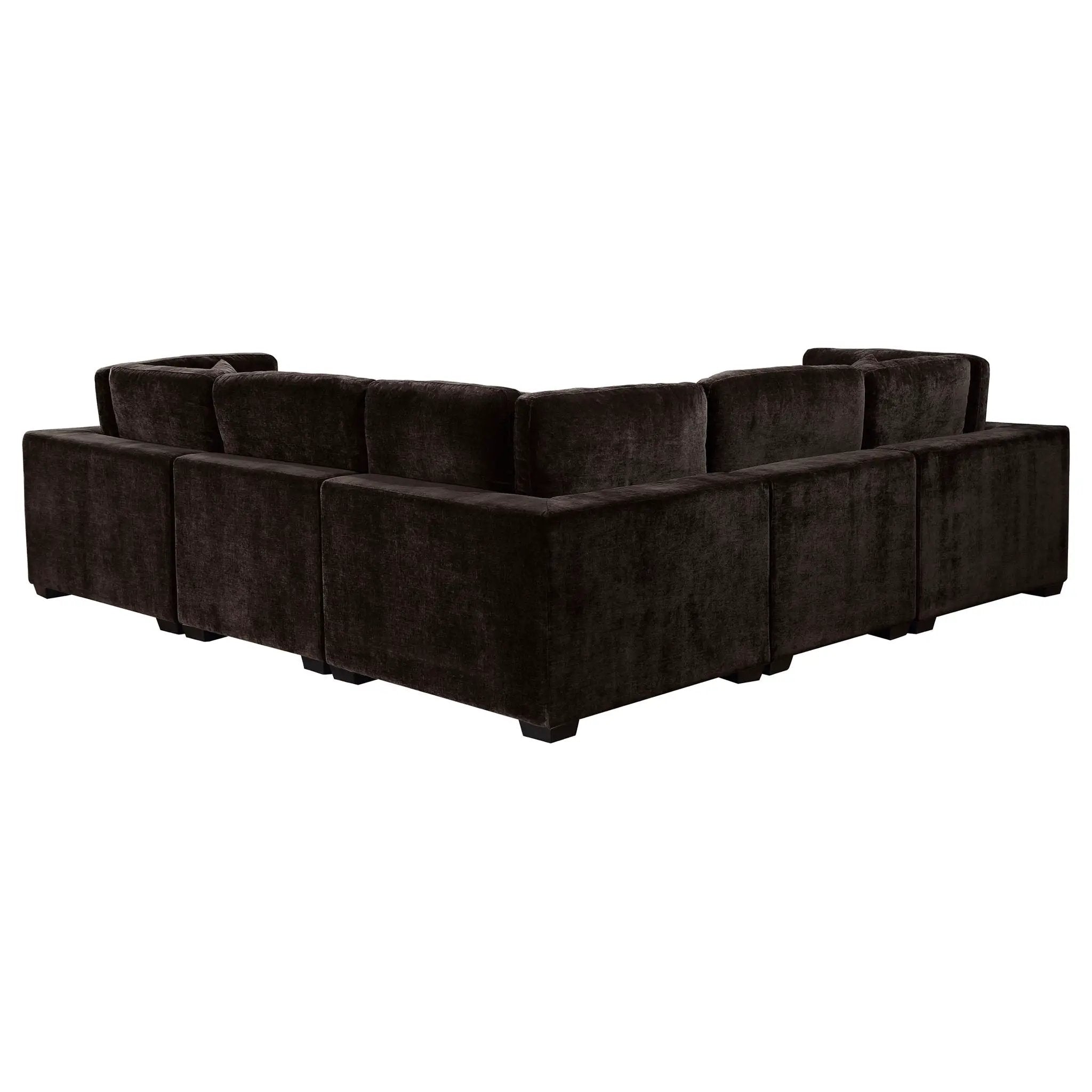Lakeview 6-piece Upholstered Modular Sectional Chocolate by Unique Piece Furniture