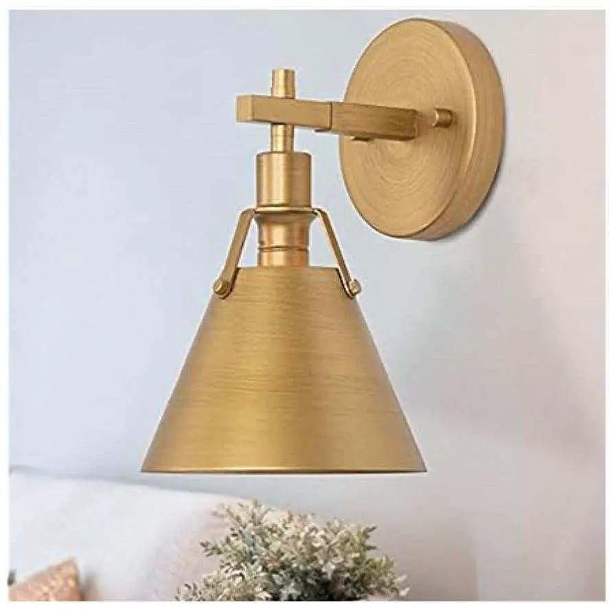 Gepow Gold Wall Sconce Antique Light Fixture For Bedroom Bathroom by Selzalot
