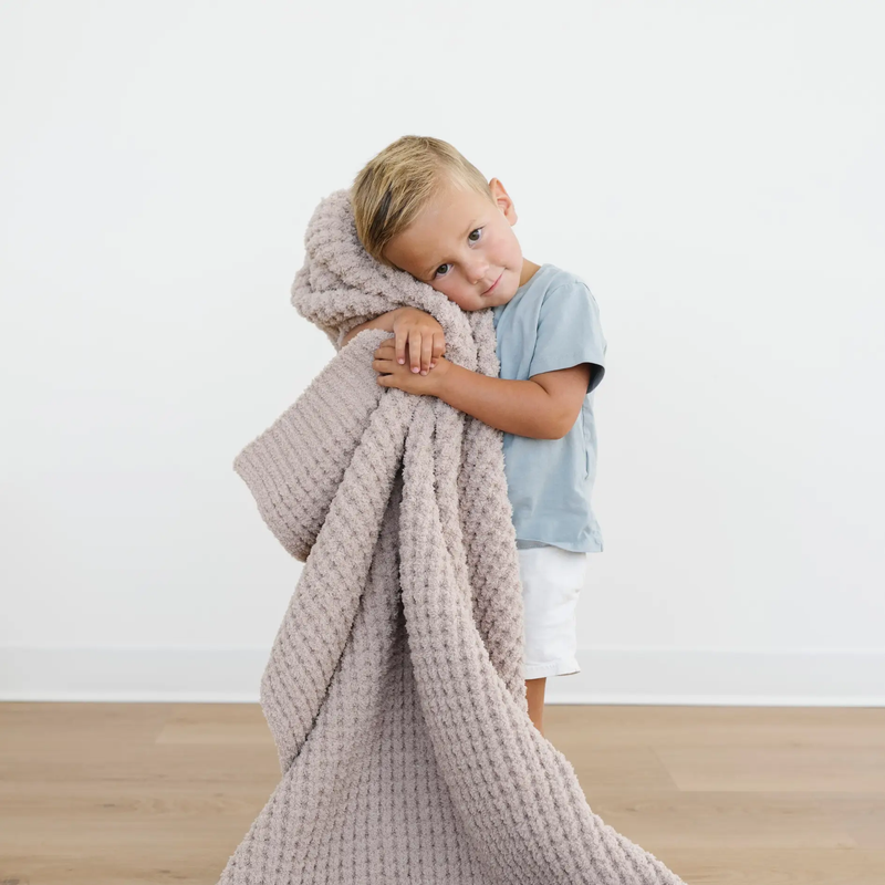 WAFFLE KNIT TODDLER BLANKETS by HouseOfZazla