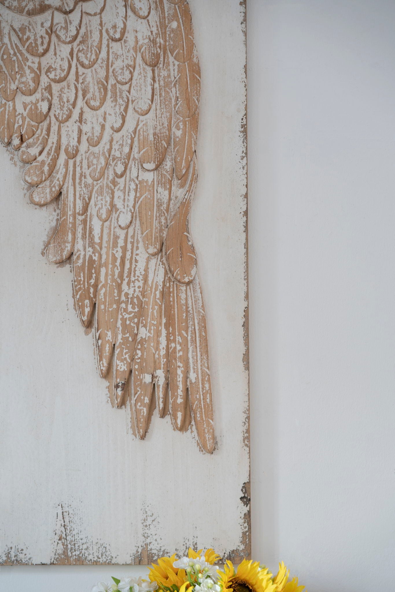 Feather Wing Wall Panels With Distressed, Rectangle Hanging Wall Art (Set of 2) - Multicolor by HouseOfZazla