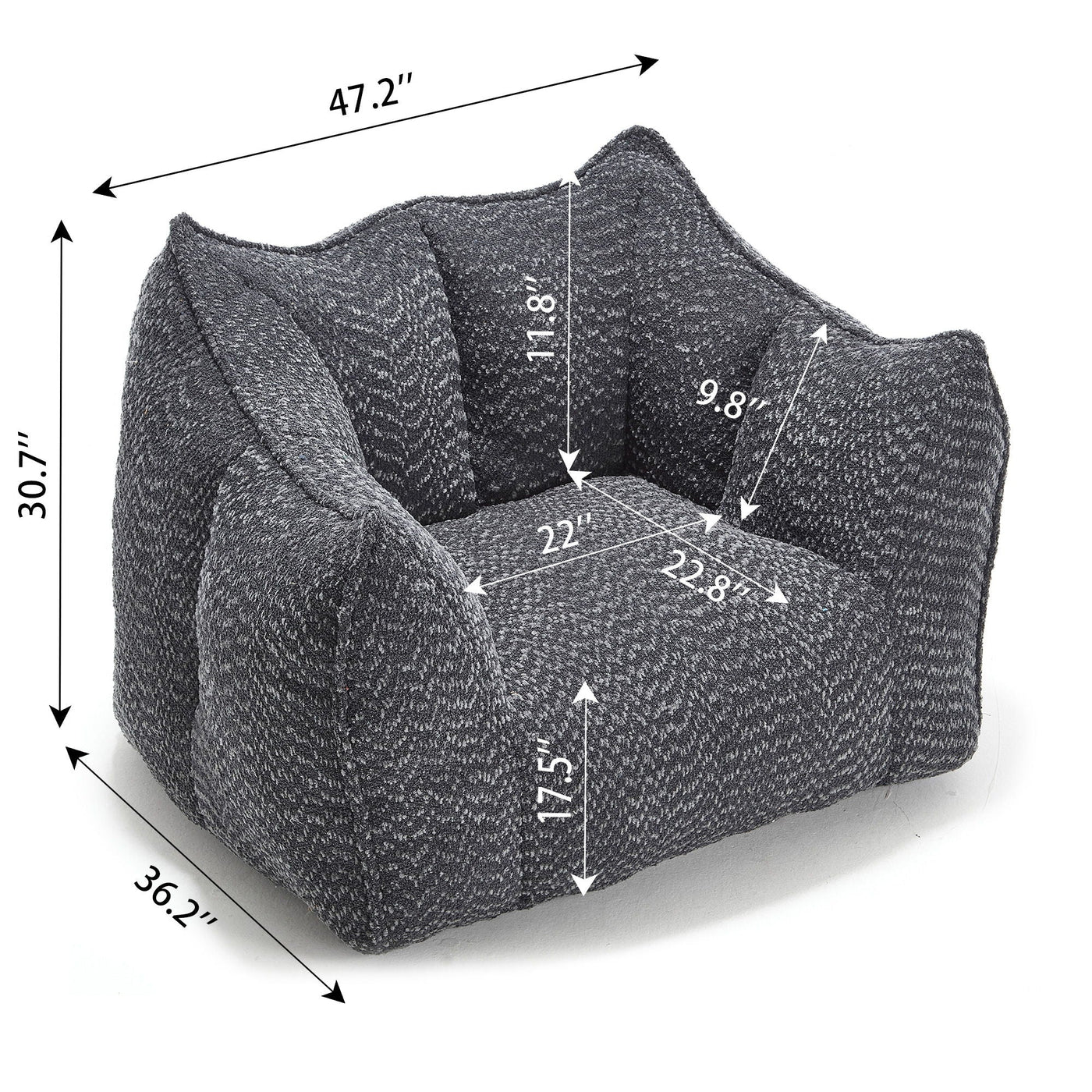 Comfortable Sofa Chairs With Highly Resilient Foam For Living Rooms And Bedrooms by Unique Piece Furniture