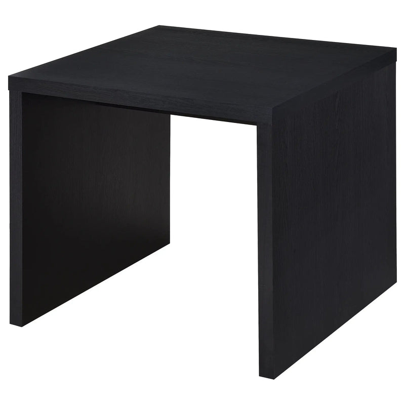 Knapp Engineered Wood Square Side End Table Black by Unique Piece Furniture