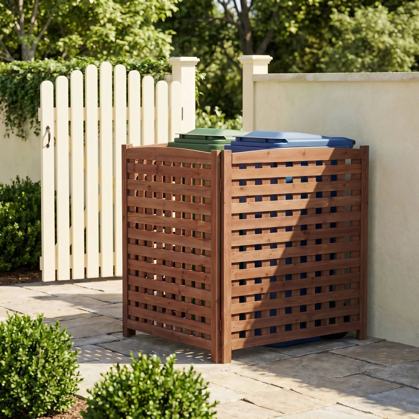 3 Panel Outdoor Air Conditioner Fence Screen by HouseOfZazla