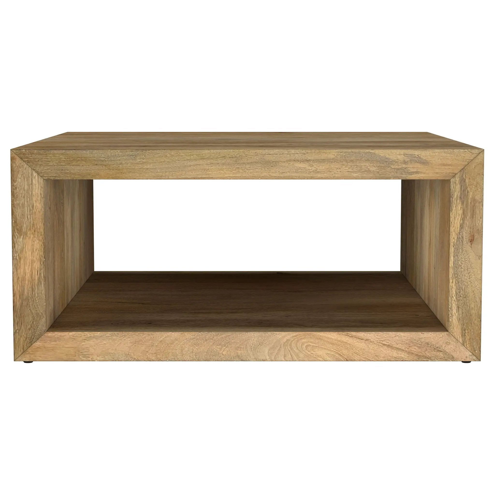 Benton Square Solid Mango Wood Coffee Table Natural by Unique Piece Furniture