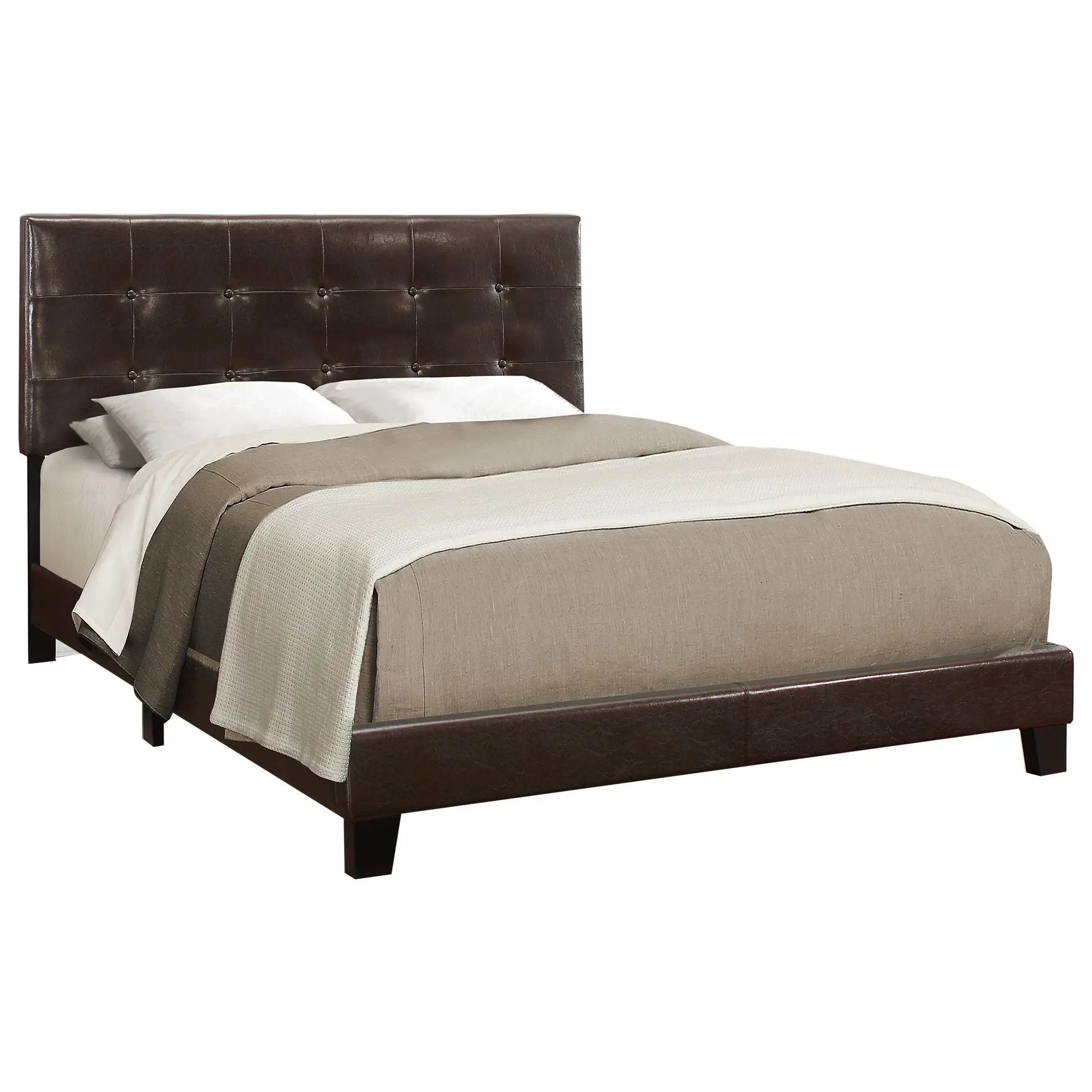 Bed, Upholstered, Frame Only, Transitional by Unique Piece Furniture