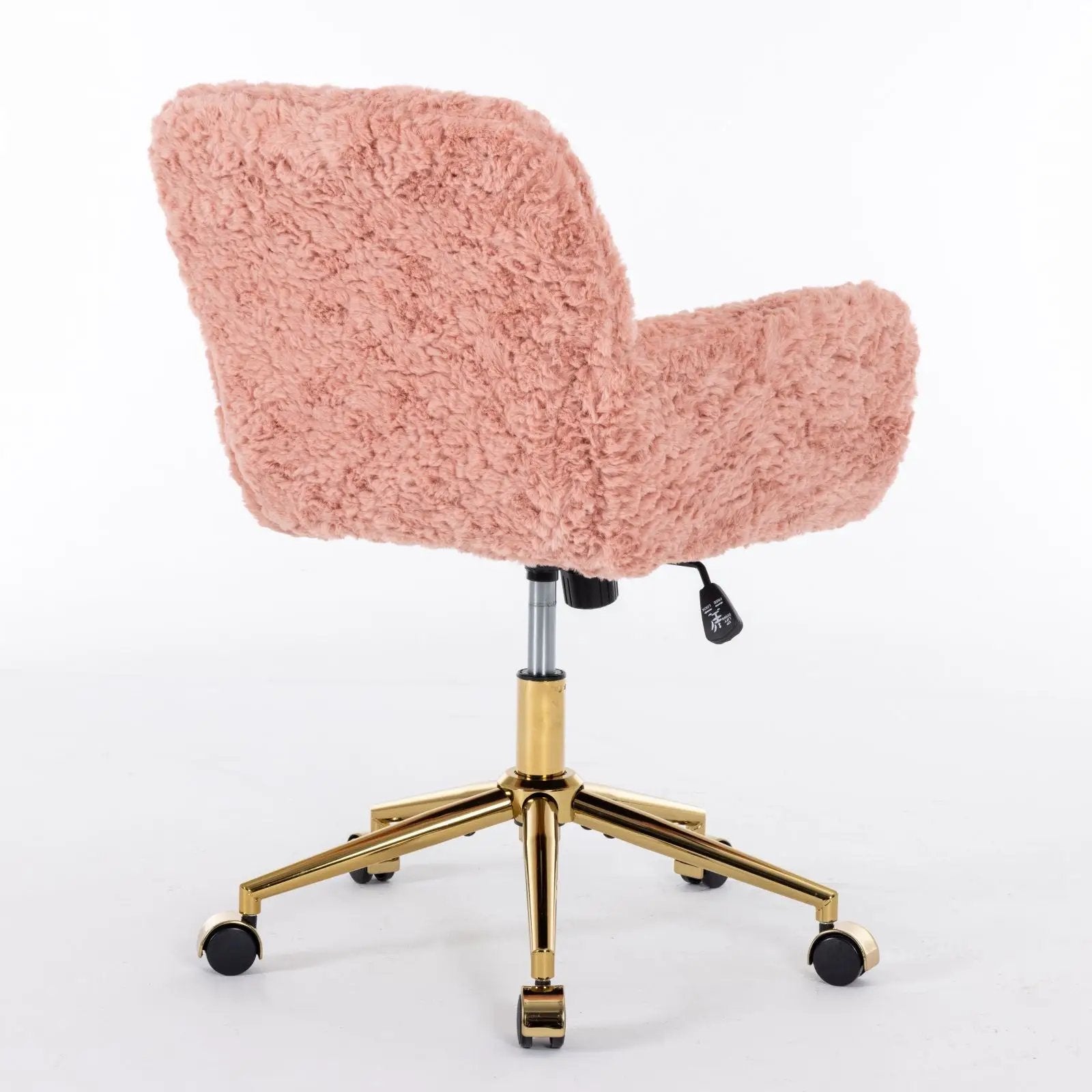 Office Chair, Artificial Rabbit Hair Home Office Chair With Metal Base, Adjustable Desk Chair Swivel Office Chair, Vanity Chair by Unique Piece Furniture