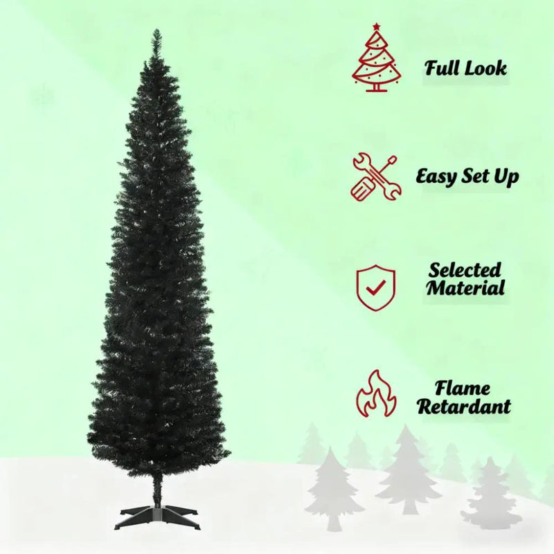 Pencil Christmas Tree with Sturdy Base by HouseOfZazla