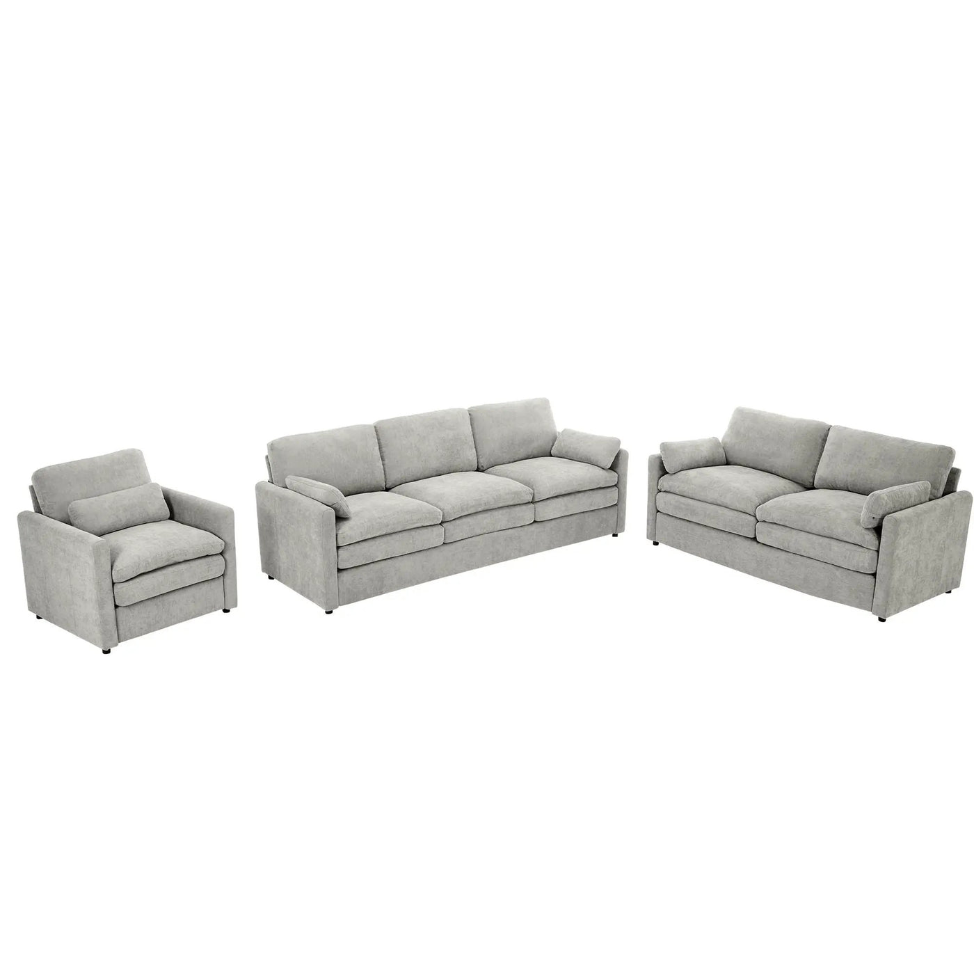 Cozy Upholstered Sofa Set For Living Room by HouseOfZazla