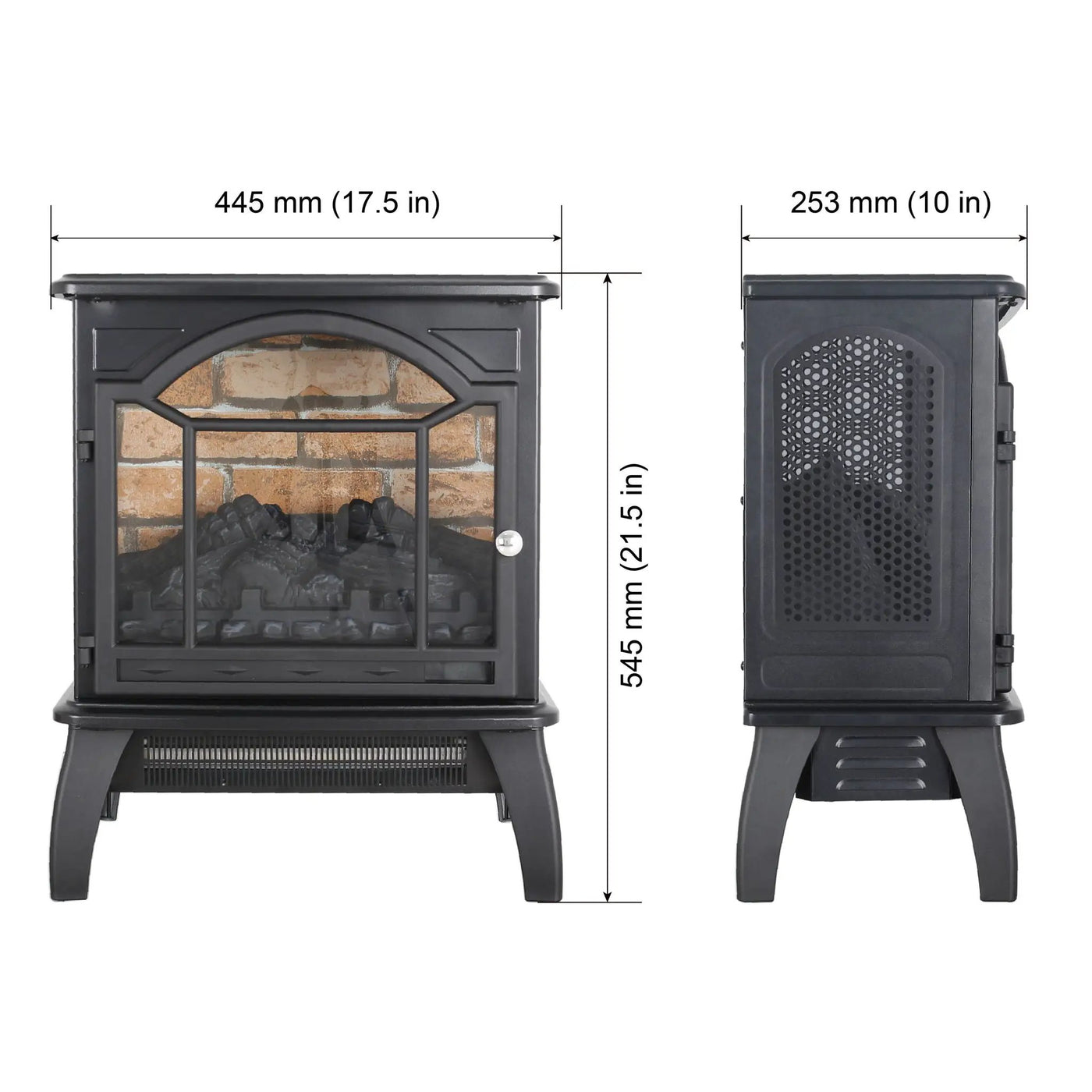 3D Flame Electric Infrared Quartz Fireplace Stove With Remote Control by HouseOfZazla