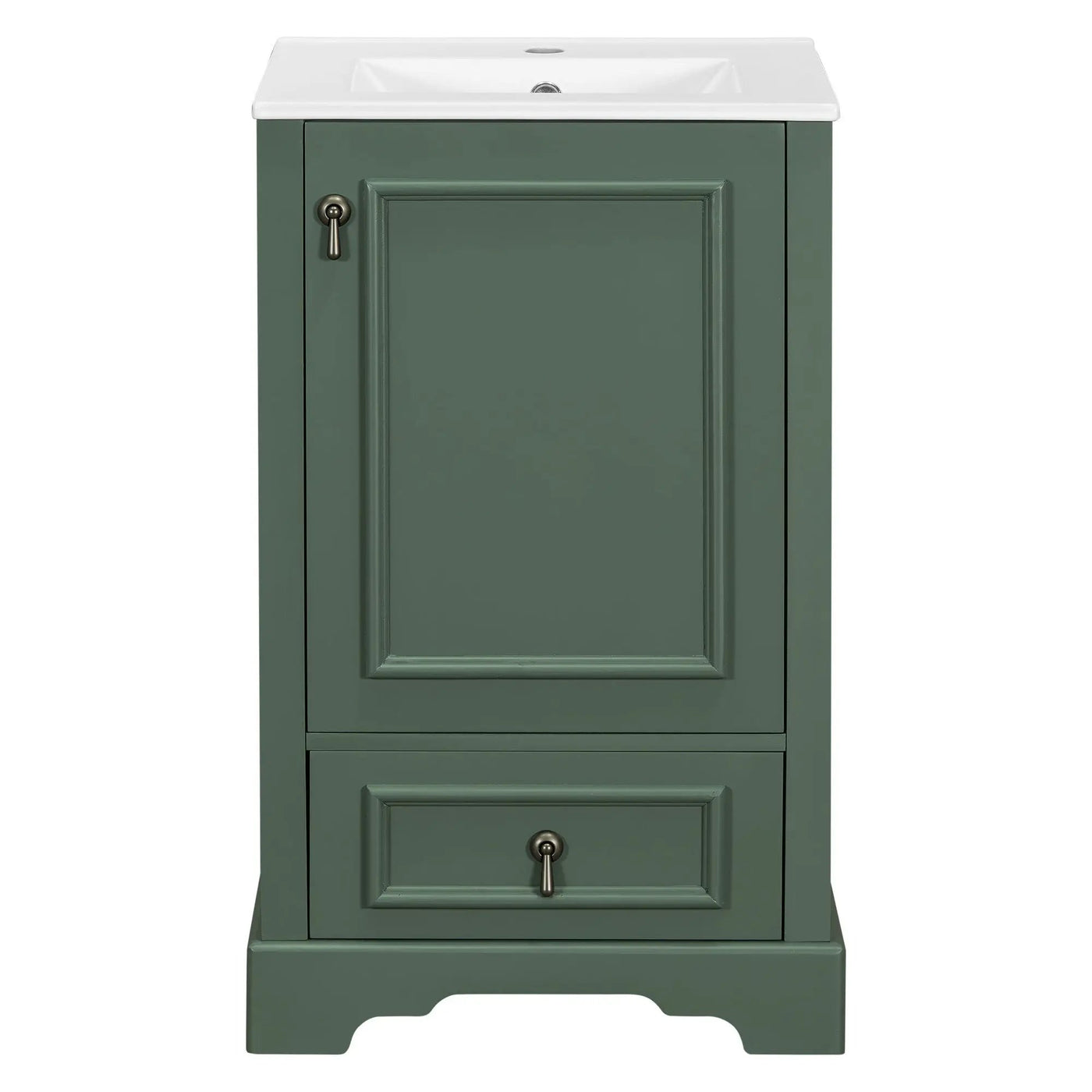 Bathroom Vanity With Sink, Soft Close Door, Adjustable U-Shaped Shelf by HouseOfZazla