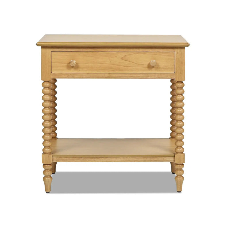 Easton 28" Modern Farmhouse Turned 1-Drawer Storage Side Table by HouseOfZazla