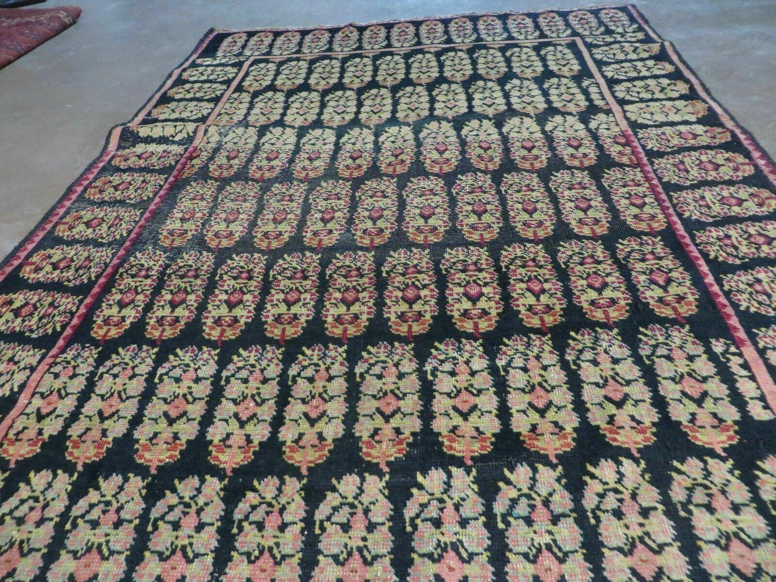 4' X 9' Antique Karabagh Caucasian Rug Handmade Wool Carpet Organic Dyes Nice by Jewel Rugs