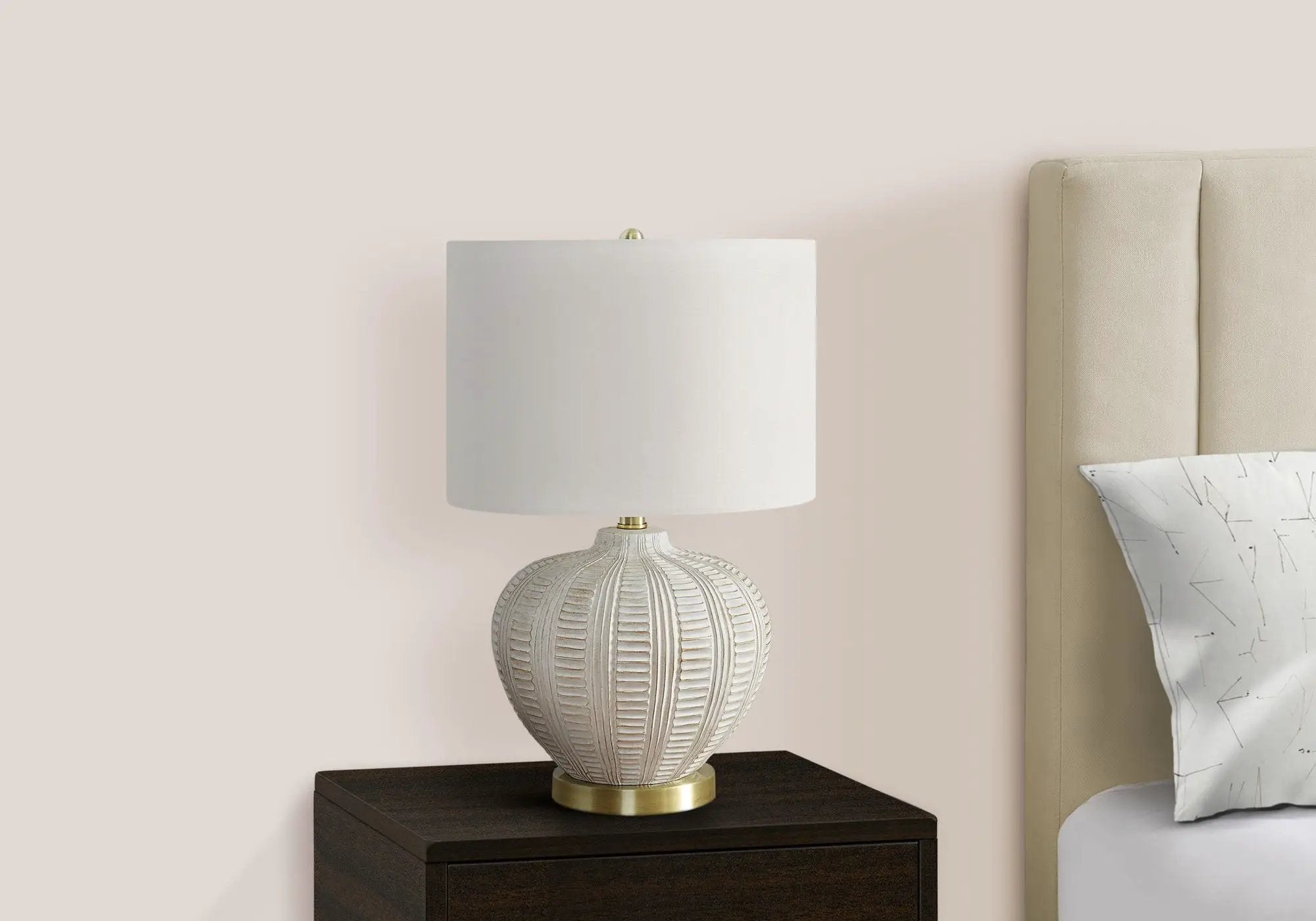 Transitional Lighting, Table Lamp, Resin - Cream by Unique Piece Furniture