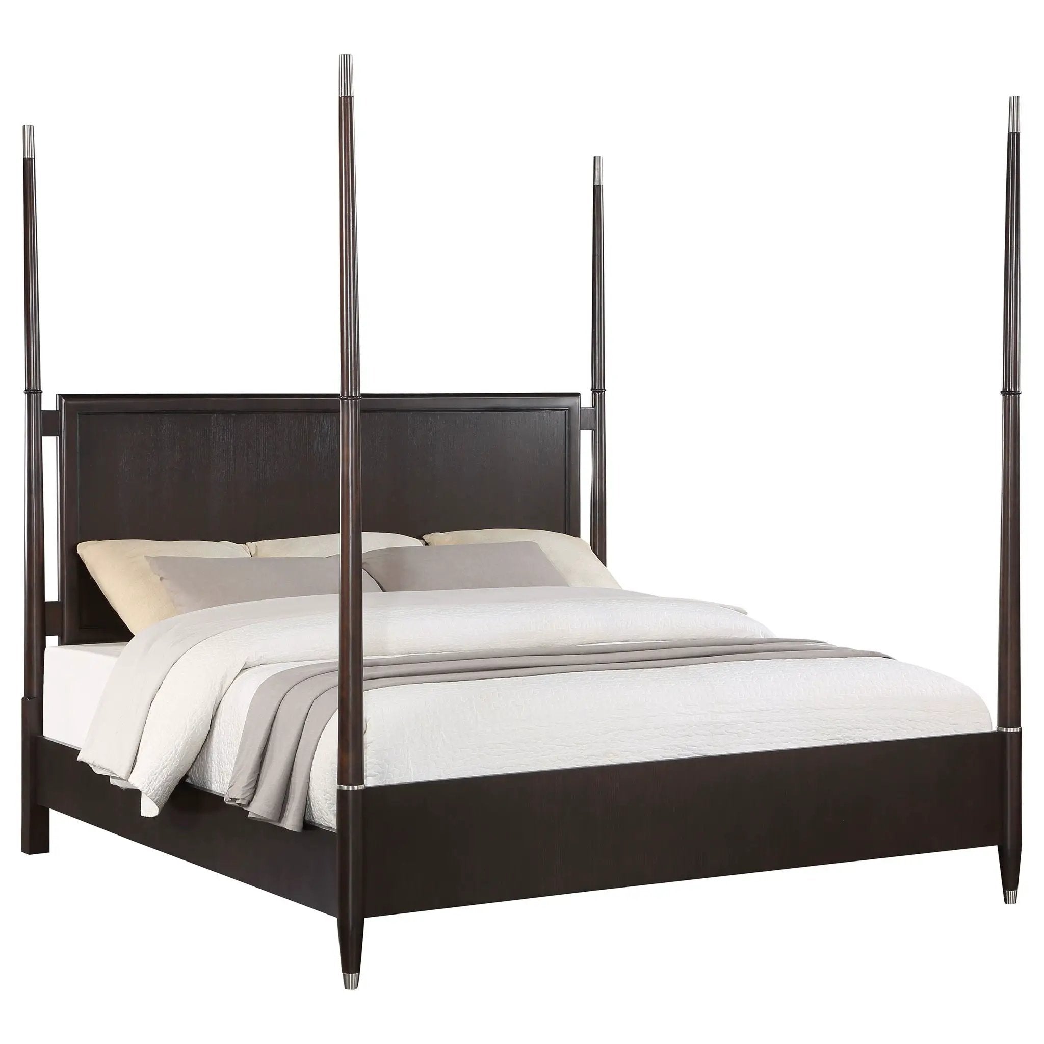 Emberlyn Wood Queen Poster Bed Brown by Unique Piece Furniture