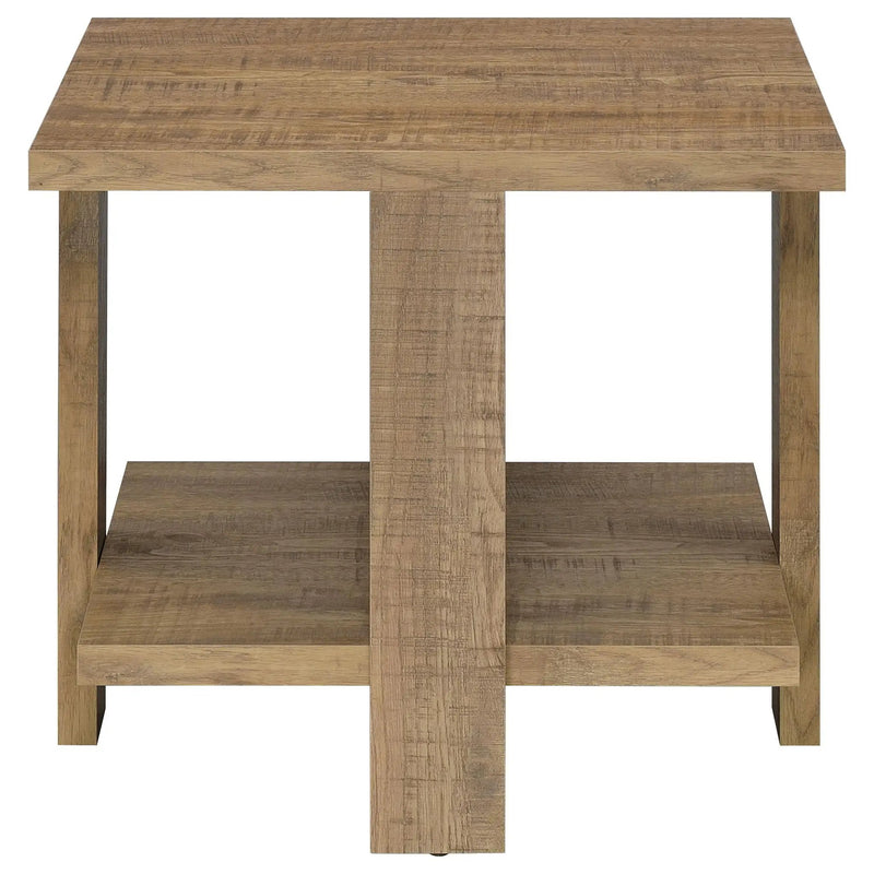 Dawn 3-piece Round Coffee and End Table Set Mango Brown by Unique Piece Furniture