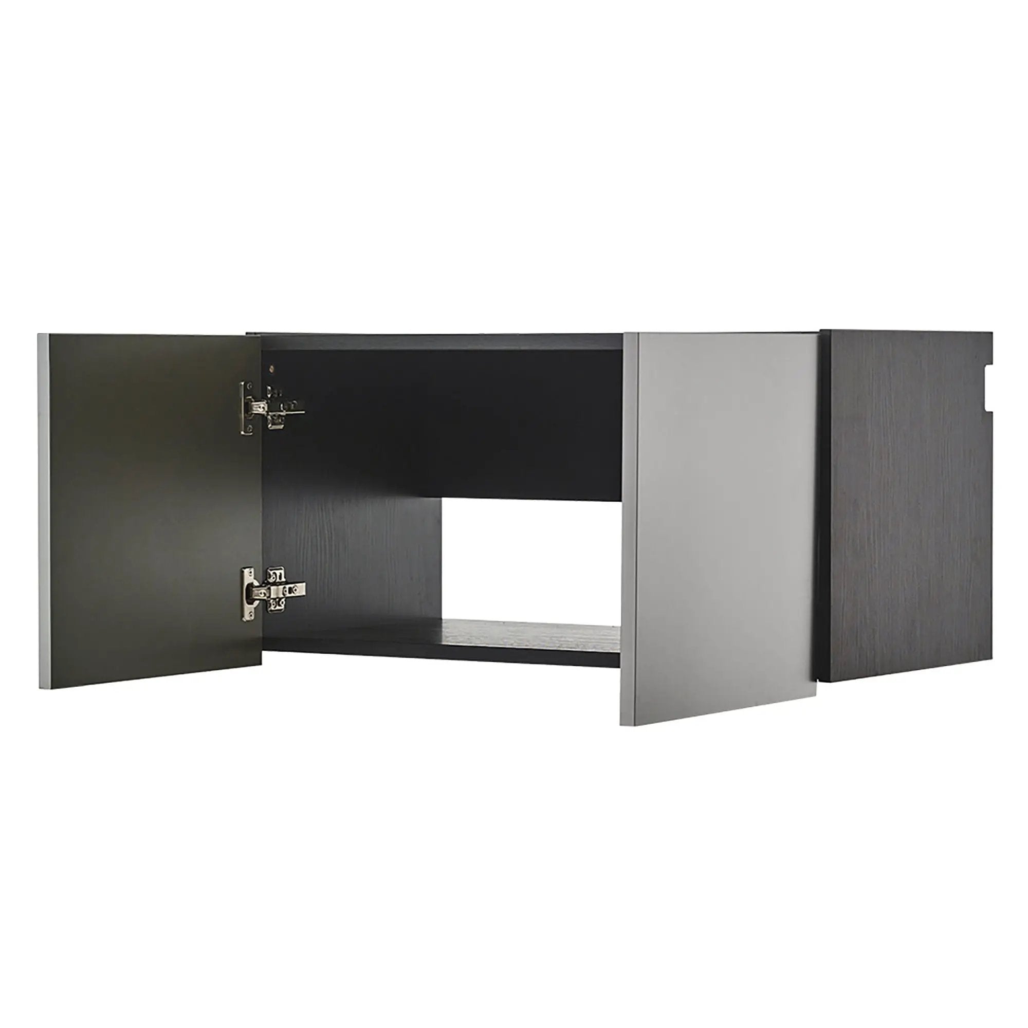 Astro Series - Wall Storage Cabinet With Soft Closing Drawers - Metallic Gray by HouseOfZazla