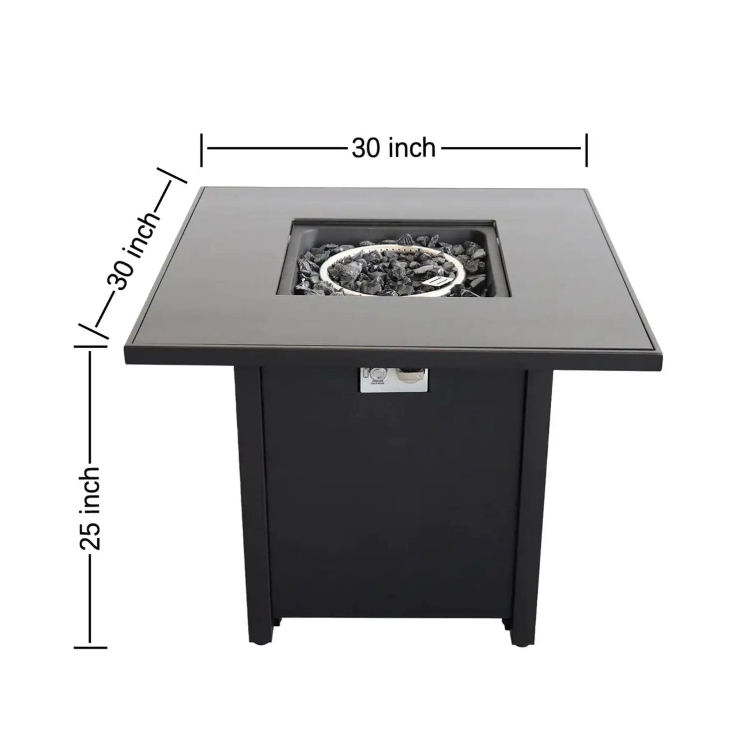 Powdercoated Fire Pit With Top by Unique Piece Furniture