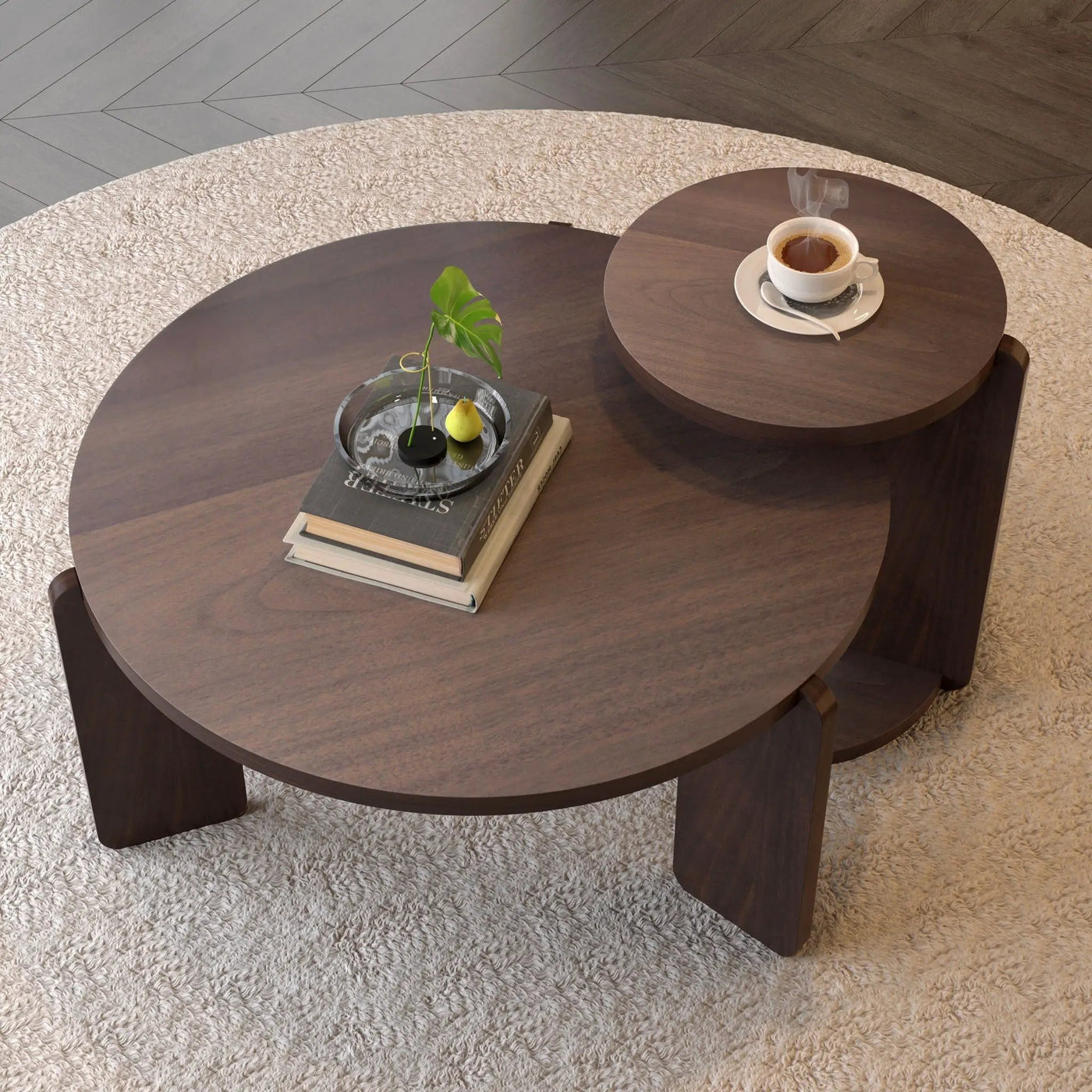 Round Coffee & End Table Set by HouseOfZazla
