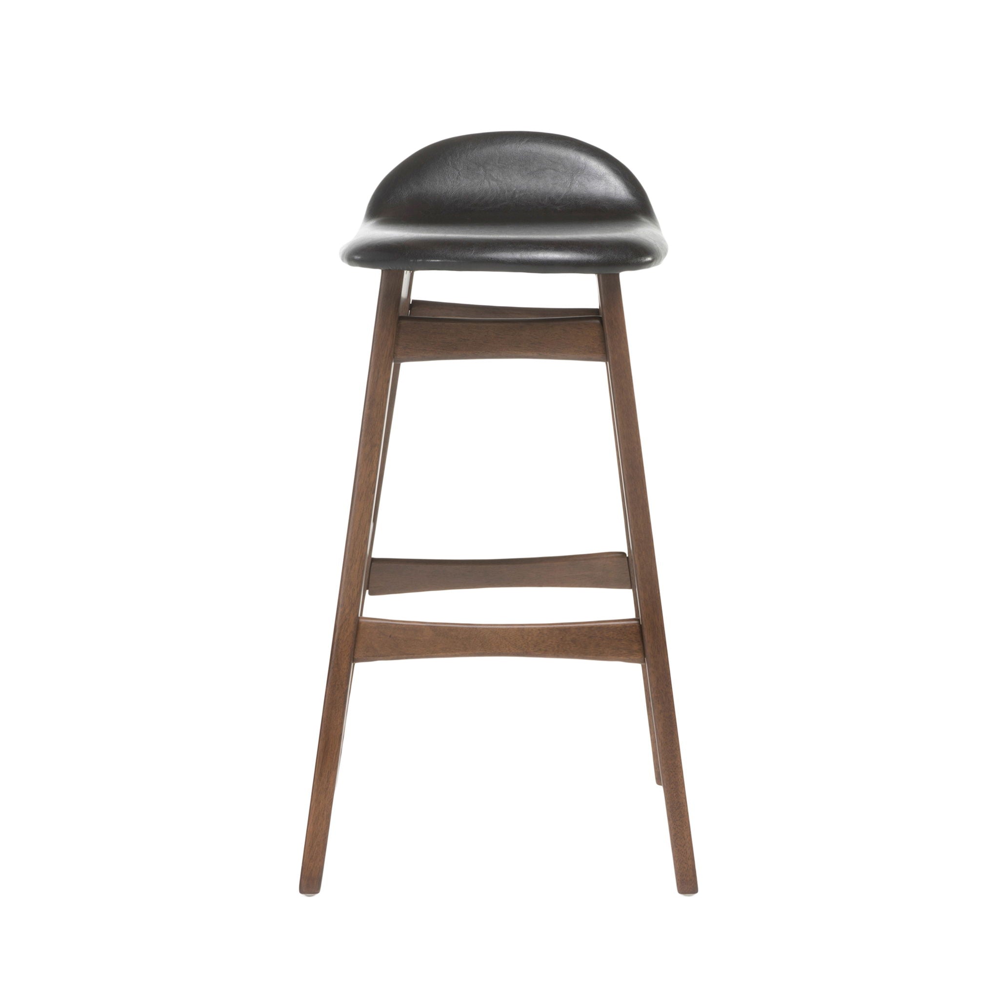 Contemporary Bar Stool With Stylish Seat And Small Backrest by HouseOfZazla