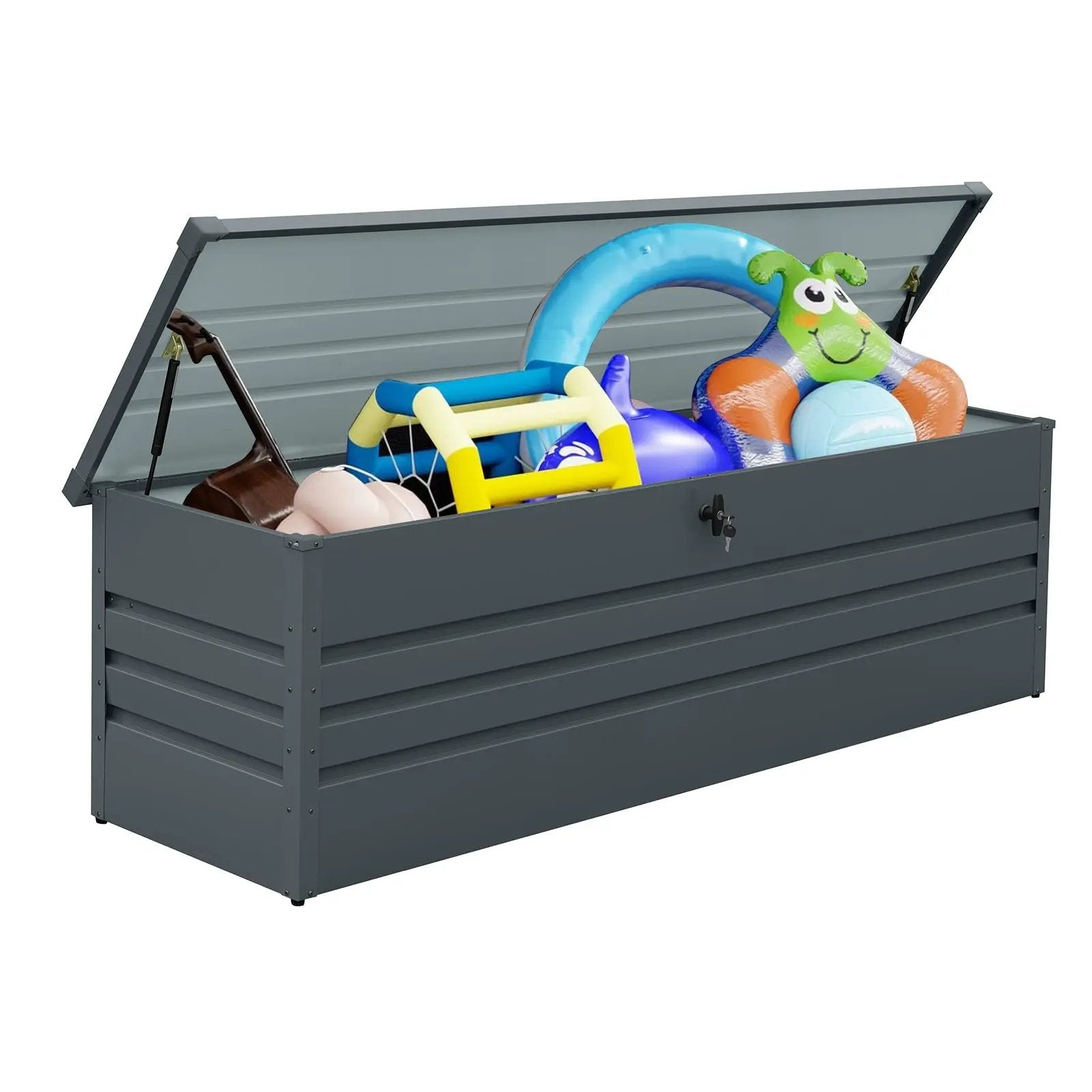 260 Gallon Metal Outdoor Deck Box by HouseOfZazla