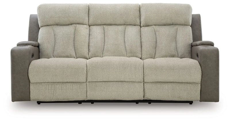 WhipLash - Power Reclining Sofa With Adj Headrest - Sisal by Unique Piece Furniture