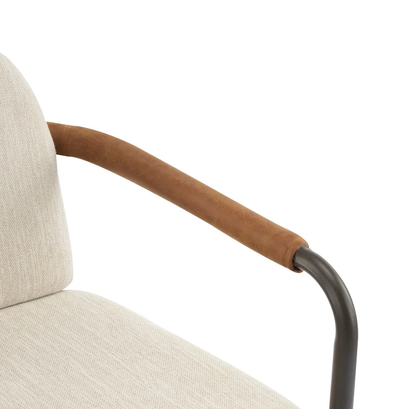Modern Dining Chair Set with Durable Iron Frame and Comfortable Fabric Upholstery by HouseOfZazla