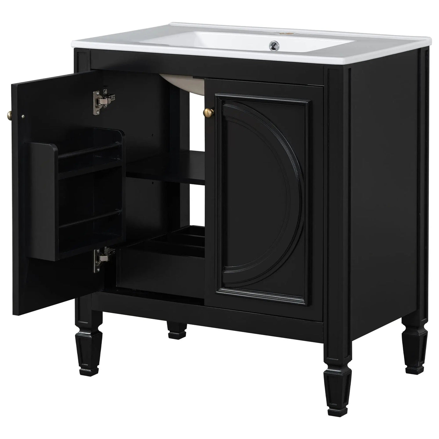 Double Sink Bathroom Vanity Set with Wall Mount Mirror Cabinet by HouseOfZazla