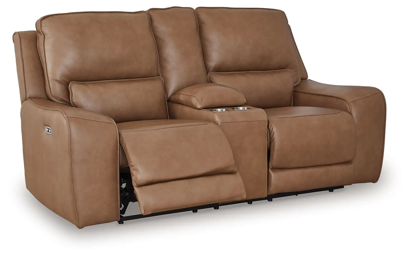 DeepWakes - Power Reclining Loveseat / Console / Adjustable Headrest by Unique Piece Furniture