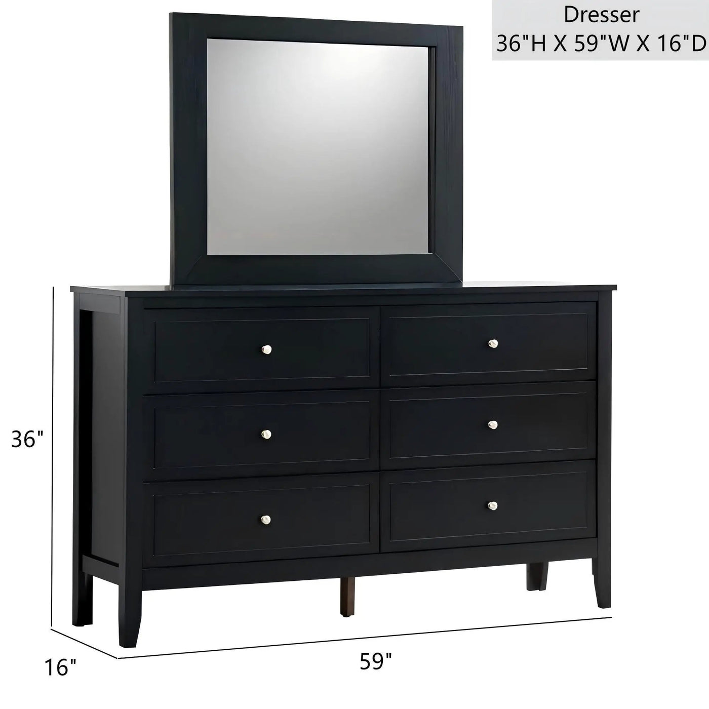 Daniel - Dresser, 6 Drawer by HouseOfZazla