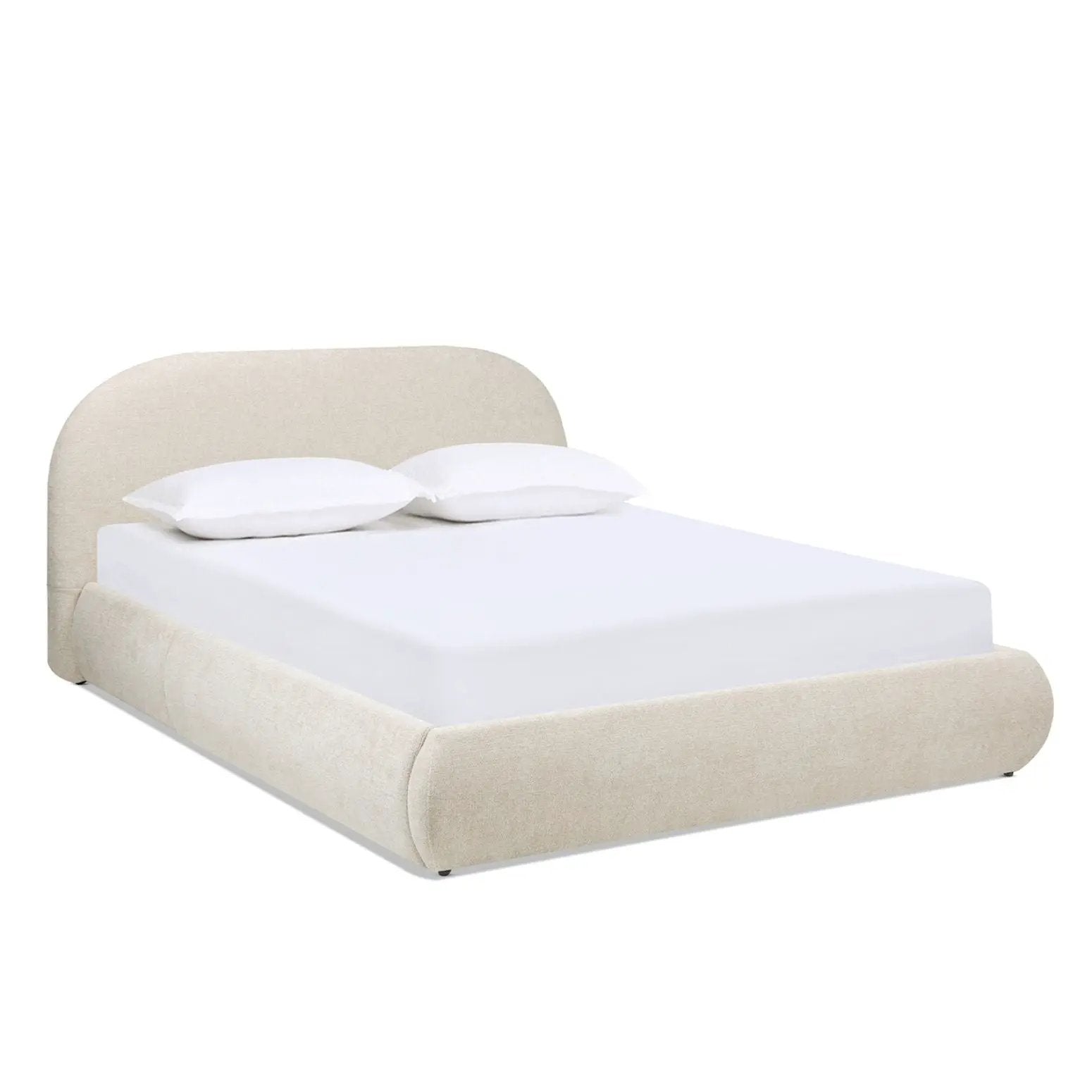 Archie Puffy Grounded - Upholstered Platform Bed by Unique Piece Furniture