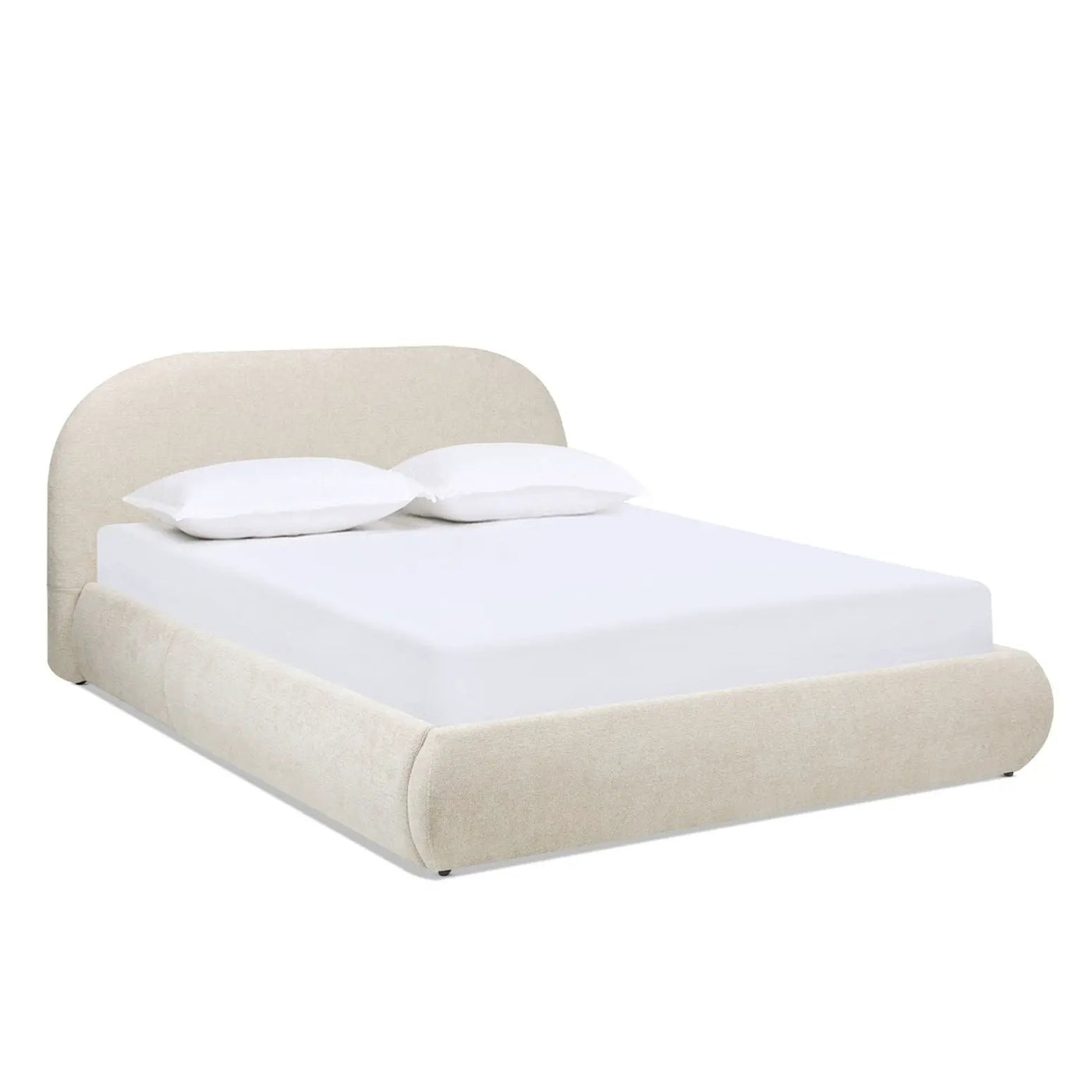 Archie Puffy Grounded - Upholstered Platform Bed by HouseOfZazla