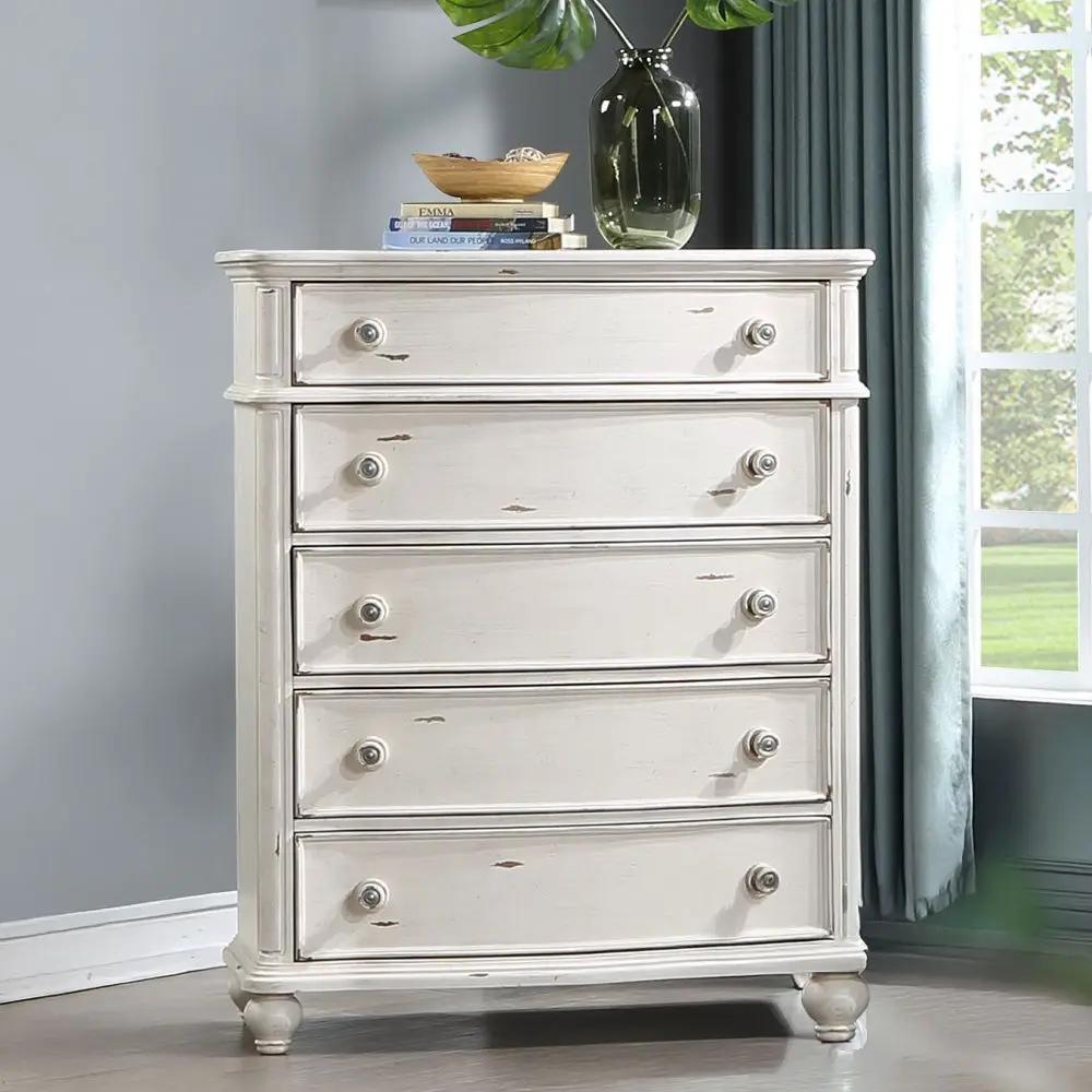 Jaqueline - Chest - Antique White by Unique Piece Furniture