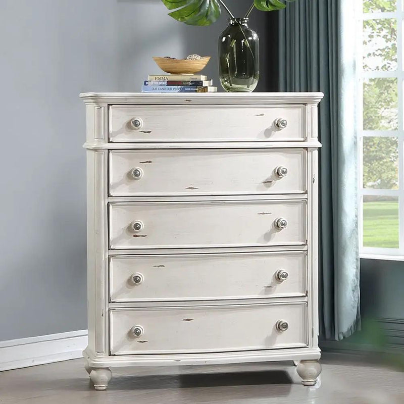 Jaqueline - Chest - Antique White by Unique Piece Furniture