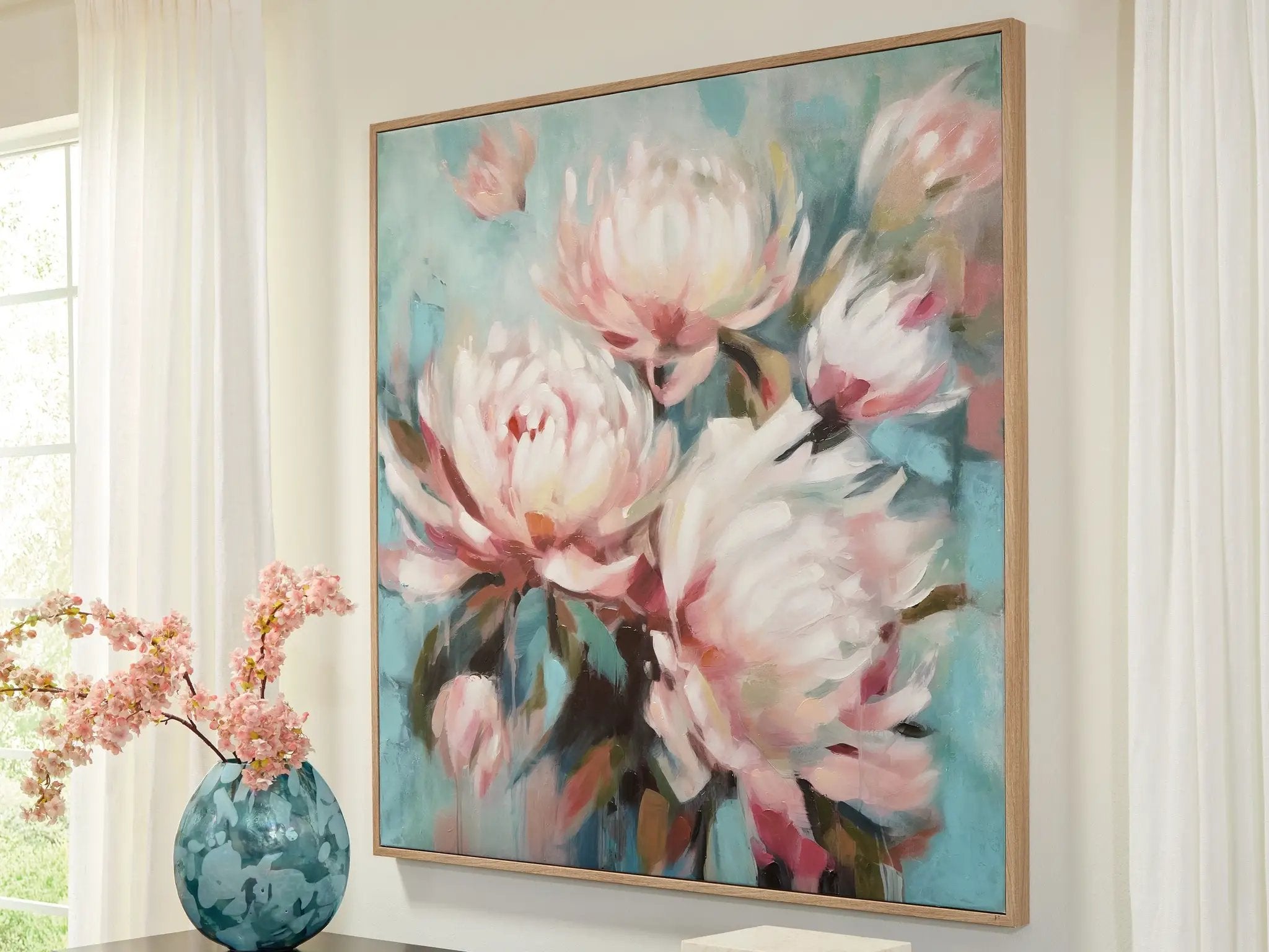 Parryville - Wall Art - Aqua / Pink by Unique Piece Furniture