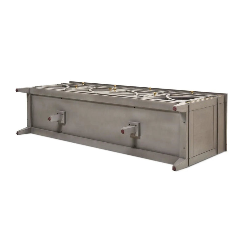 Dauphin - TV Stand Storage Display Console Table - Gray Cashmere by HouseOfZazla