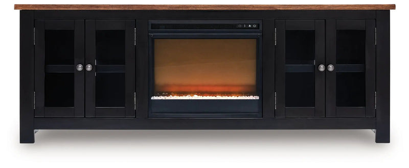 Wildenauer - 76" TV Stand With Electric Fireplace by Unique Piece Furniture