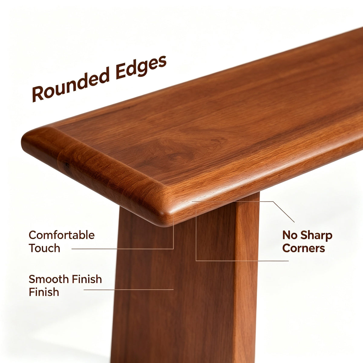 Solid Wood Dining Bench, photo 7 of 10