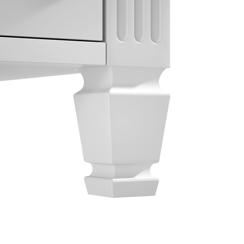 Modern Bathroom Vanity With Ceramic Sink, Freestanding