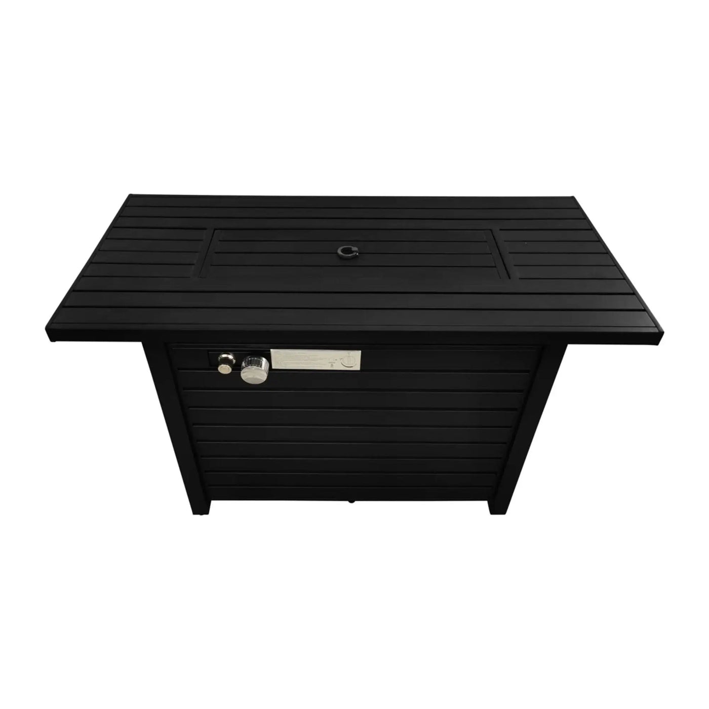 Outdoor Fire Pit Table With Lid Fuel Versatility by HouseOfZazla