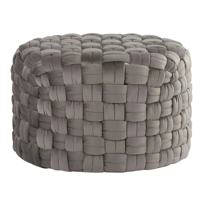 Braided - Versatile Round Ottoman by Unique Piece Furniture