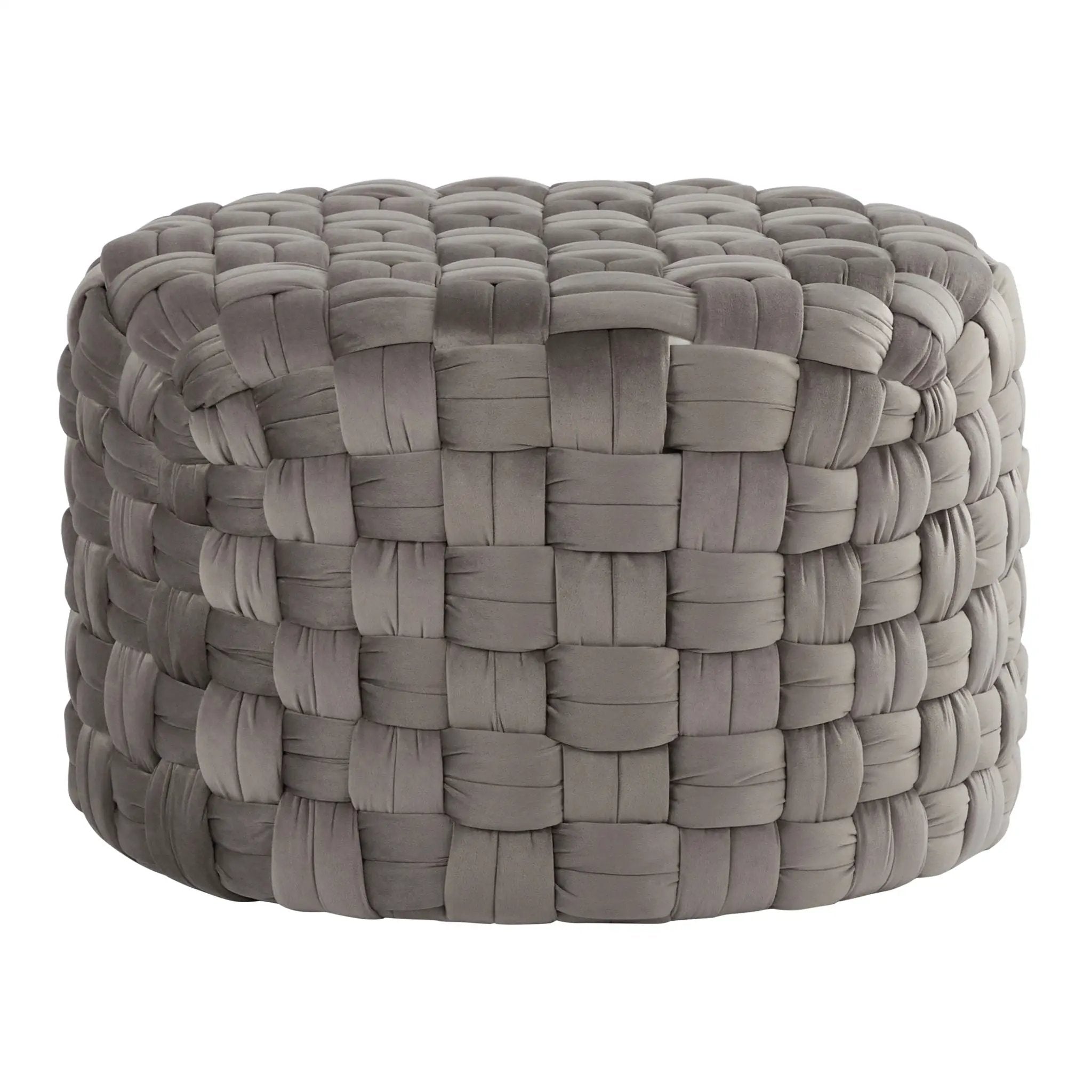 Braided - Versatile Round Ottoman by HouseOfZazla