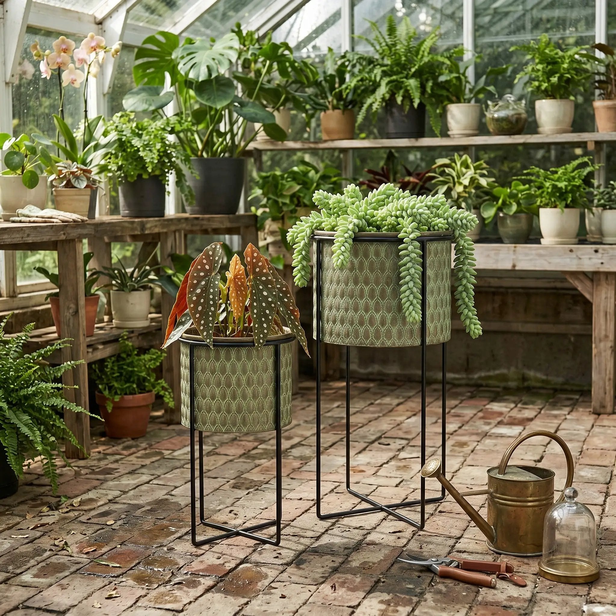 Set of 2 Textured Garden Pots by HouseOfZazla