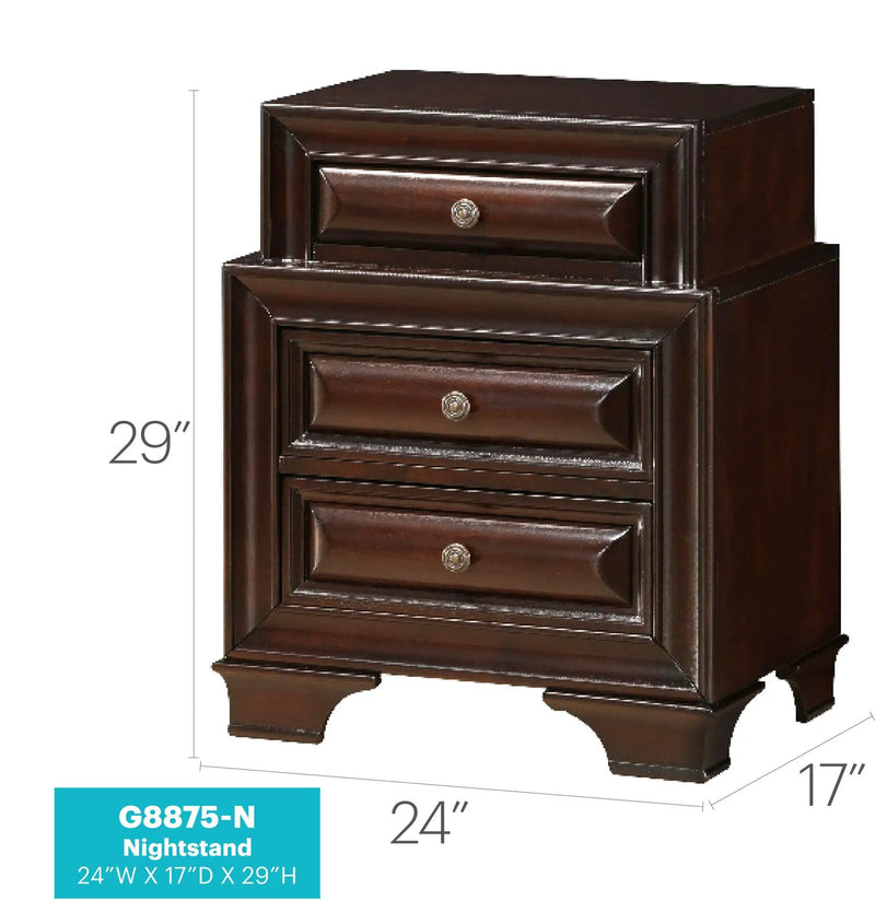 LaVita - Nightstand - Cappuccino by Unique Piece Furniture