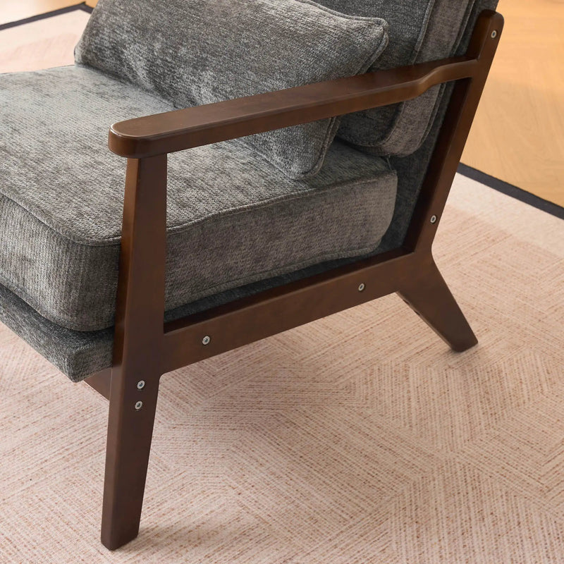 Living Room Chair With Lumbar Pillow by HouseOfZazla